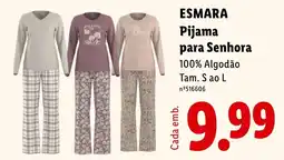 Lidl Esmara pijama para senhora promoção