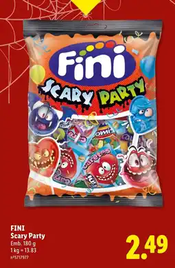 Lidl Fini Scary Party promoção
