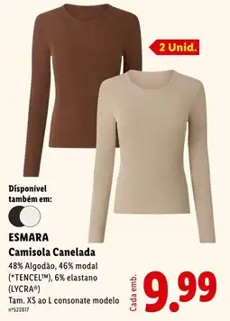 Lidl esmara camisola canelada promoção