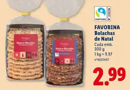 Lidl favorina bolachas de natal promoção