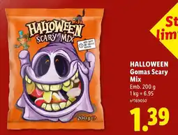 Lidl Halloween gomas scary mix promoção
