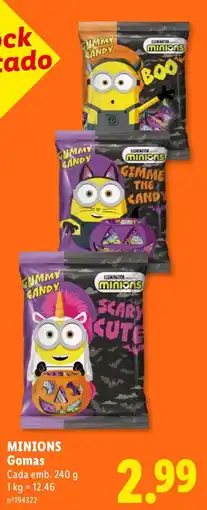 Lidl Minions Gomas promoção