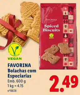 Lidl favorina bolachas com especiarias promoção