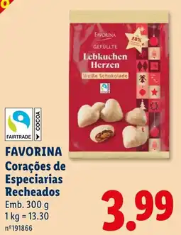 Lidl favorina corações de especiarias recheados promoção