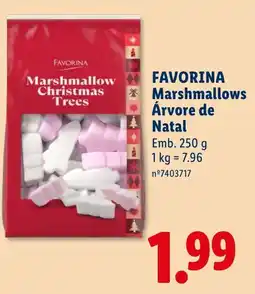 Lidl favorina marshmallow christmas trees promoção
