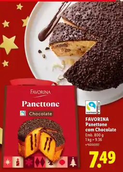 Lidl favorina panettone chocolate promoção