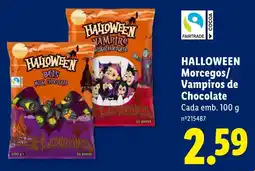 Lidl Halloween Morcegos/Vampiros de Chocolate promoção