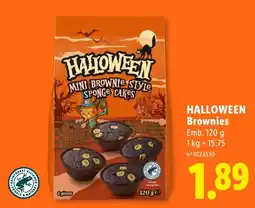 Lidl Halloween Brownies promoção