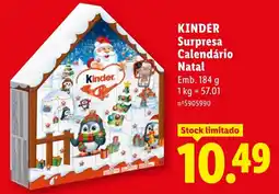Lidl Kinder surpresa calendário natal promoção