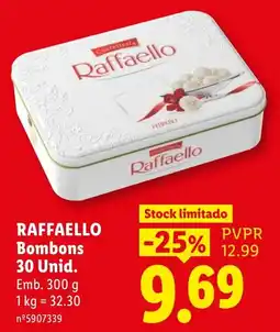 Lidl Raffaello Bombons promoção