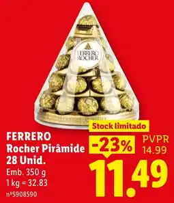 Lidl ferrero rocher pirâmide promoção