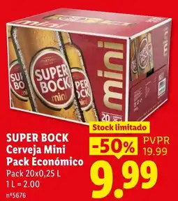 Lidl super bock cerveja mini promoção