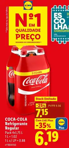 Lidl Coca-Cola Refrigerante Regular promoção