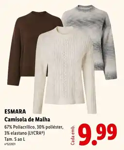 Lidl Esmara camisola de malha promoção