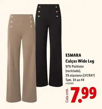 Lidl esmara calças wide leg promoção