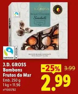 Lidl J.d. gross bombons frutos do mar promoção