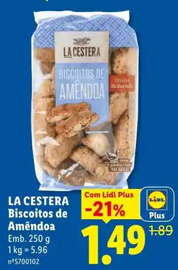 Lidl La Cestera Biscoitos de Amêndoa promoção