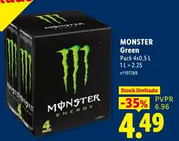 Lidl Monster green promoção