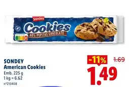 Lidl Sondey american cookies promoção