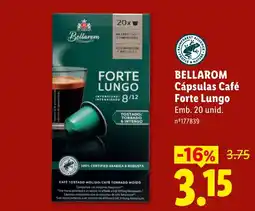 Lidl Bellarom Cápsulas Café Forte Lungo promoção