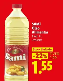 Lidl óleo alimentar sami promoção