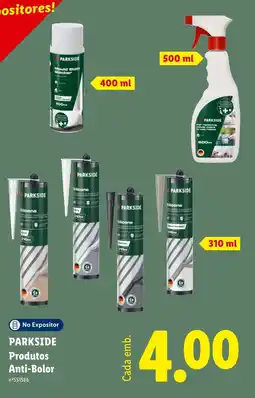 Lidl Parkside produtos anti-bolor promoção