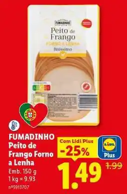 Lidl FUMADINHO Peito de Frango Forno a Lenha promoção