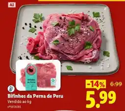 Lidl Bifinhos da Perna de Peru promoção