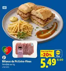 Lidl Bifanas da Pá Extra-Finas promoção