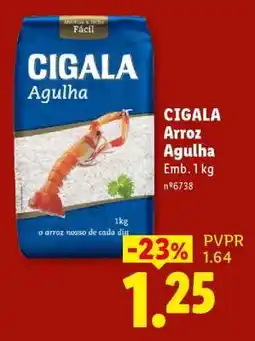 Lidl Cigala Arroz Agulha promoção