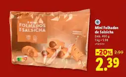 Lidl Mini Folhados de Salsicha promoção