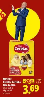 Lidl NESTLÉ Cerelac Farinha Não Láctea promoção