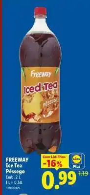 Lidl FREEWAY Ice Tea Pêssego promoção