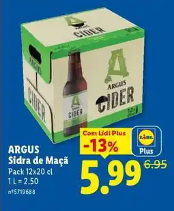 Lidl ARGUS Sidra de Maçã promoção