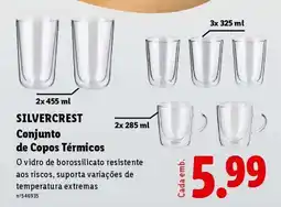Lidl SILVERCREST Conjunto de Copos Térmicos promoção