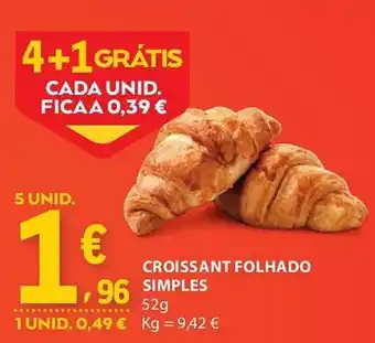 Croissant folhado simples