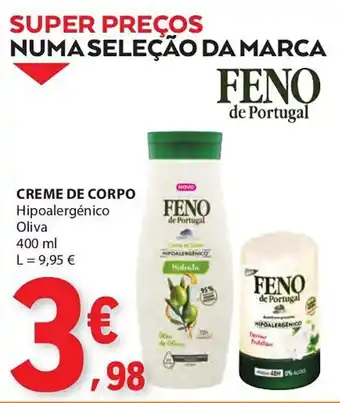 Creme de corpo Feno de Portugal