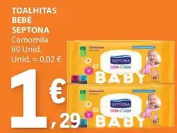 E.Leclerc toalhitas bebé septona camomila promoção