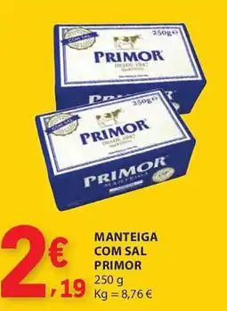 E.Leclerc Manteiga com sal primor promoção