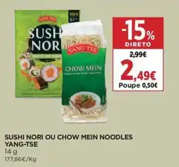 Supercor sushi nori ou chow mein noodles yang-tse promoção