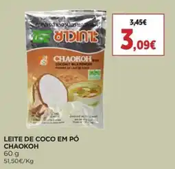Supercor Leite de coco em pó chaokoh promoção