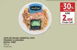 Supercor Wok de massa oriental com frango e legumes royal chef promoção