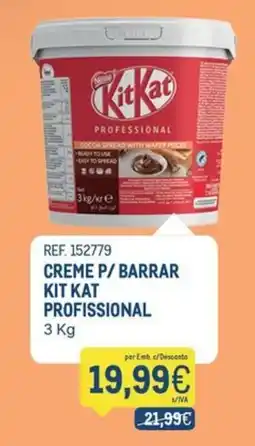 Makro creme p/ barrar kit kat profissional promoção