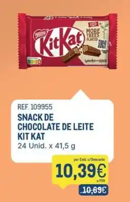 Makro Snack de chocolate de leite kit kat promoção