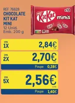 Makro Chocolate kit kat mini promoção