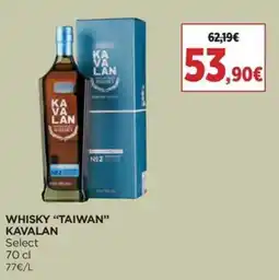 Supercor Whisky taiwan kavalan select promoção