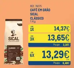 Makro Café em grão sical clássico promoção