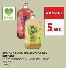 Supercor Bebida de chá fermentada bio komvida promoção