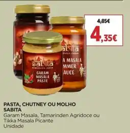 Supercor Pasta, chutney ou molho sabita promoção