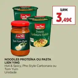 Supercor noodles proteína ou pasta lien ying promoção